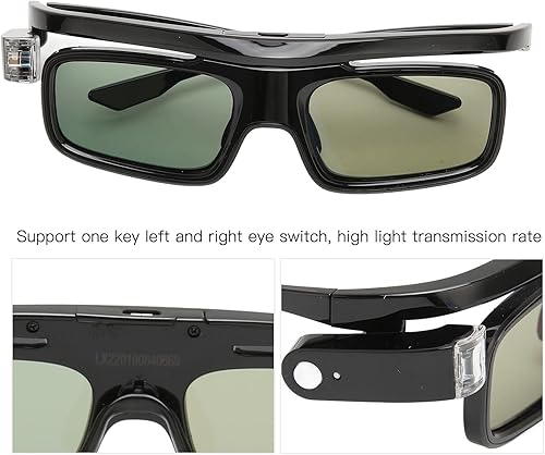 Miniatura 8 de Gafas 3D profesionales 144Hz USB recargables 3D obturador activo para todos los proyectores 3D Dlp Link Gl1800 (GL1800)