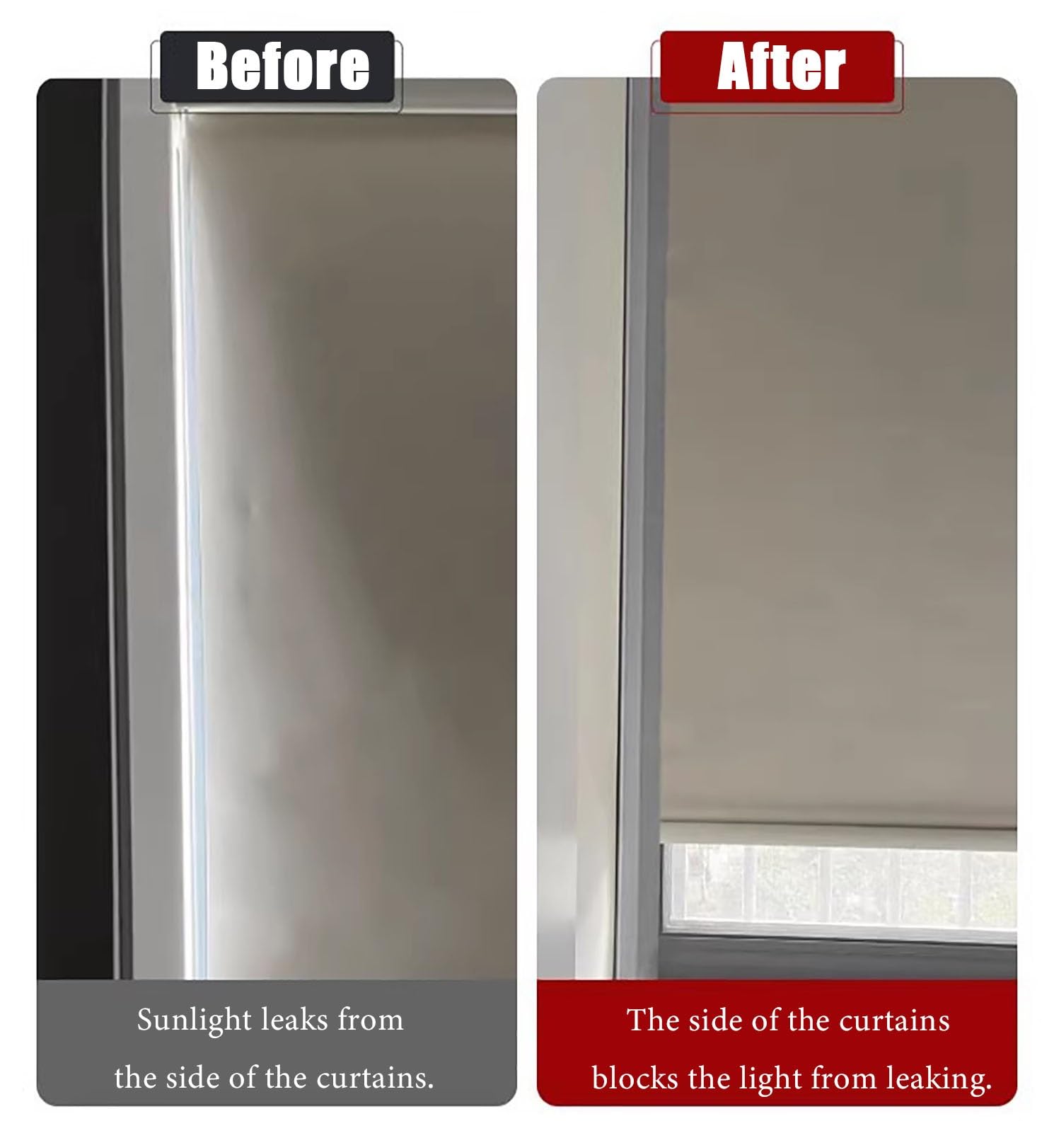 Bloccante Della Luce Della Burletes para La Parte Inferior de La Puerta, Tiras Bloqueadoras de Luz para Ventanas, Burlete Protector contra Insectos y Relleno de Huecos