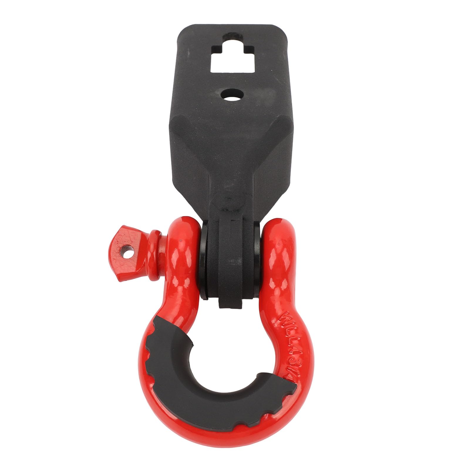 Drfeify Par de Montaje de Grillete de Gancho de Remolque Delantero con Anillos en D de 3 4 Pulgadas Soporte de Montaje de Gancho de Remolque Delantero de Acero Resistente con Recubrimiento en Polvo
