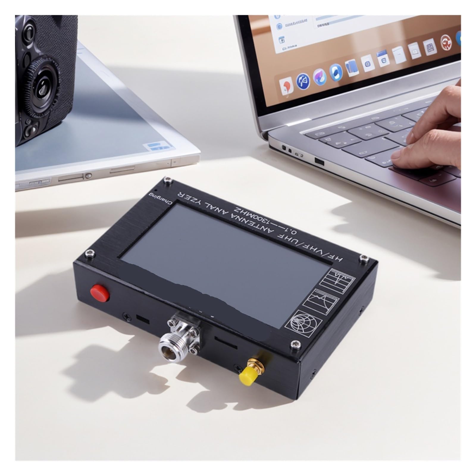 Analizador de red, Multímetro RF Portátil De Onda Estacionaria Con Kits Calibración SMA, Analizador Antena Vectorial 1.3G, Mini 1300 Network,para diagnóstico de cables de red