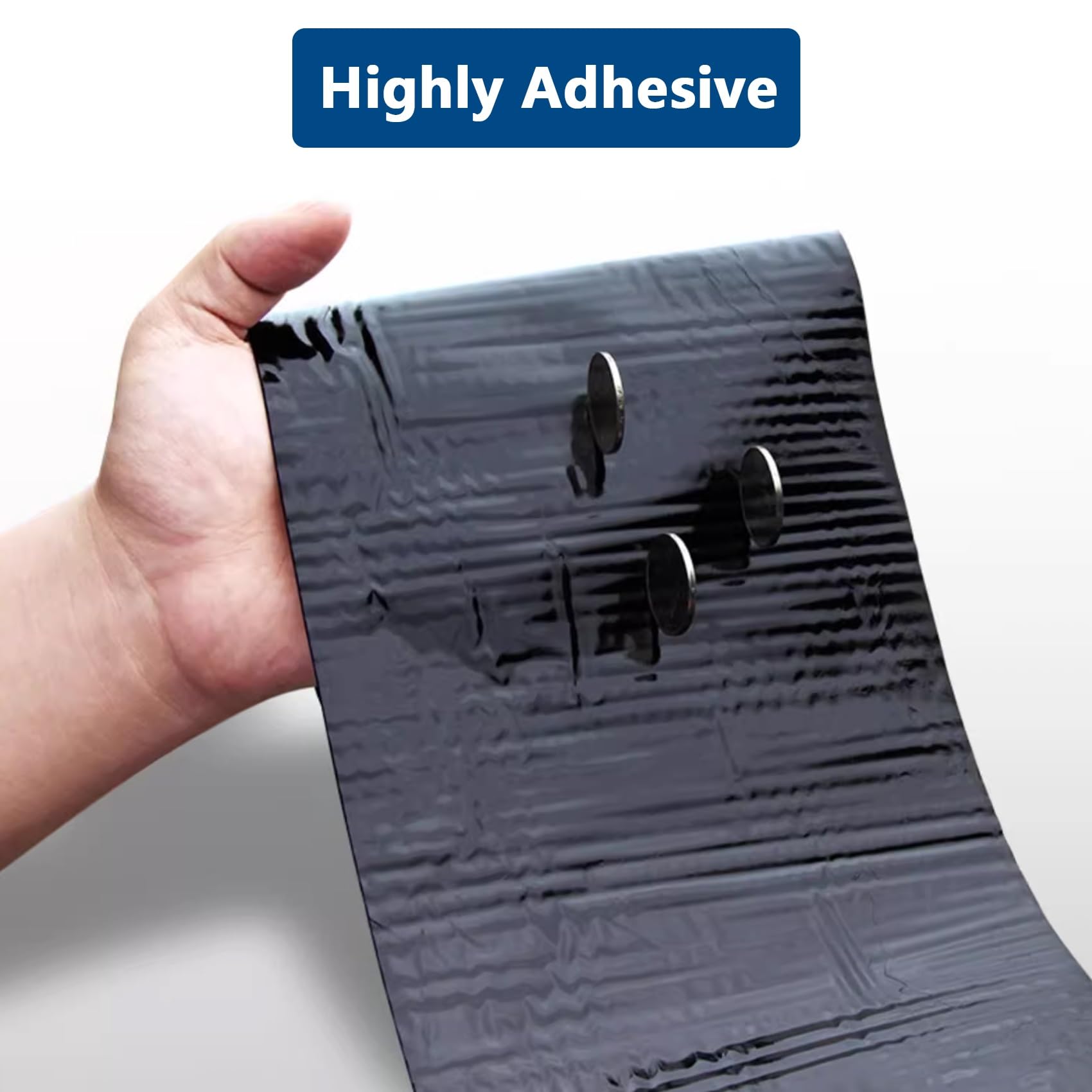 Genérico 1.5mm Techo Cinta Selladora Aluminio Butilo Adhesiva, 40cm Ancho Tejado Tela Asfaltica Autoadhesiva Impermeable, Banda Bituminosa de Reparación para Terraza Tejado Goteras(1x1m)