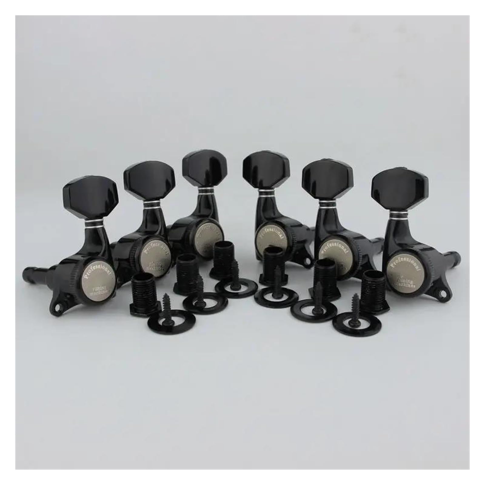 Meccaniche Di Bloccaggio Per Chitarra Nera/Versione Migliorata Meccaniche Per Chitarra Elettrica Meccaniche Per Corde Per LP, SG, TL(PRO 3R3L)