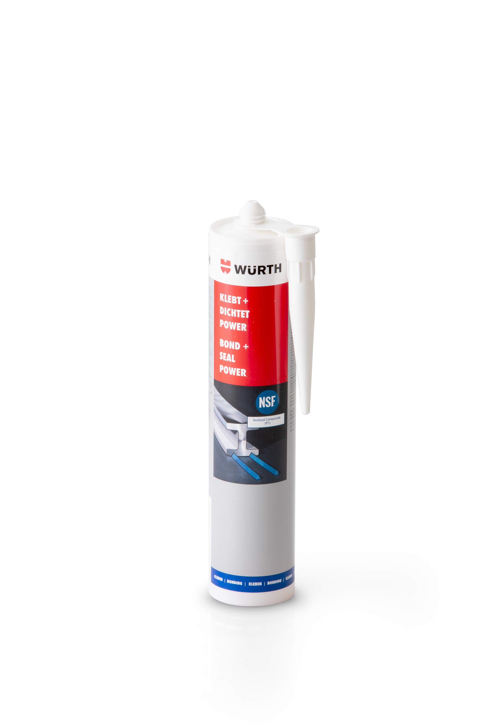 Wuerth White Würth Construction Adhesive Sticks With Seals Power Black 300Ml - Grey