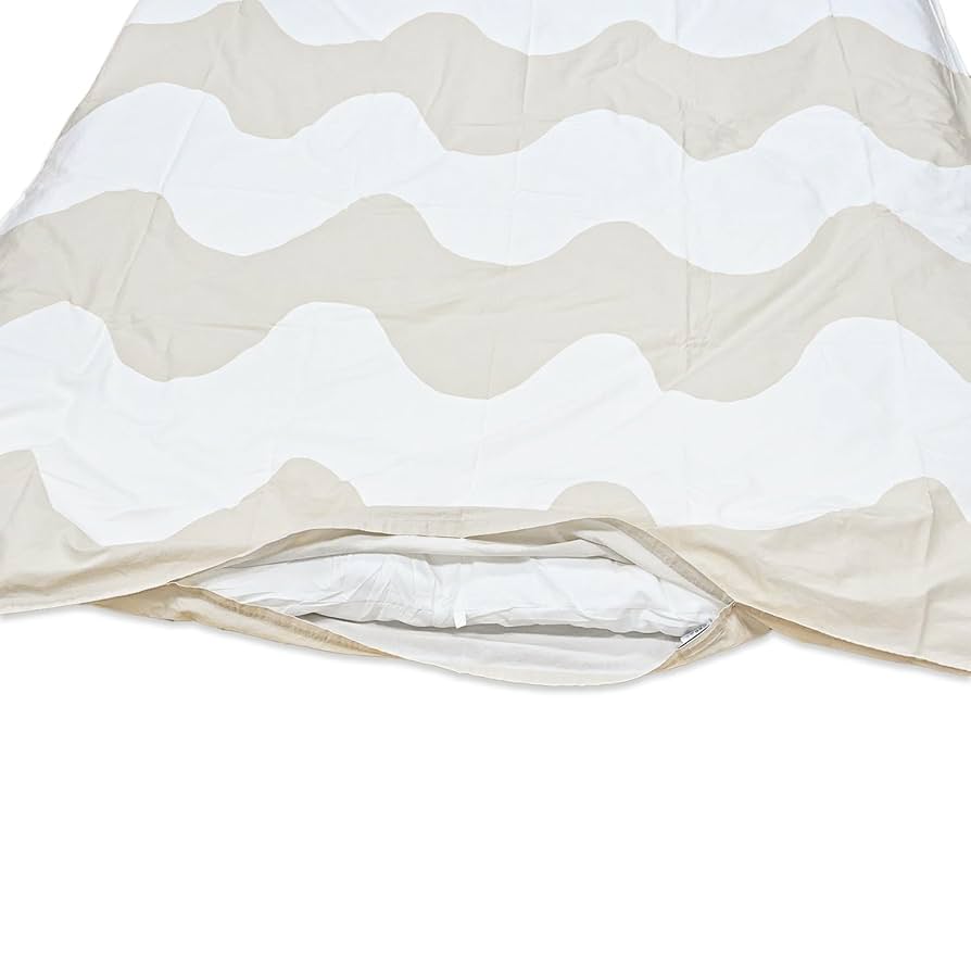 Amazon｜マリメッコ ロッキ 布団カバー （ベージュ×ホワイト