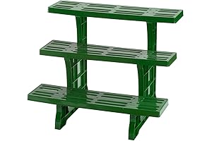 3-Tier Weatherproof Plastic Plant Stand
