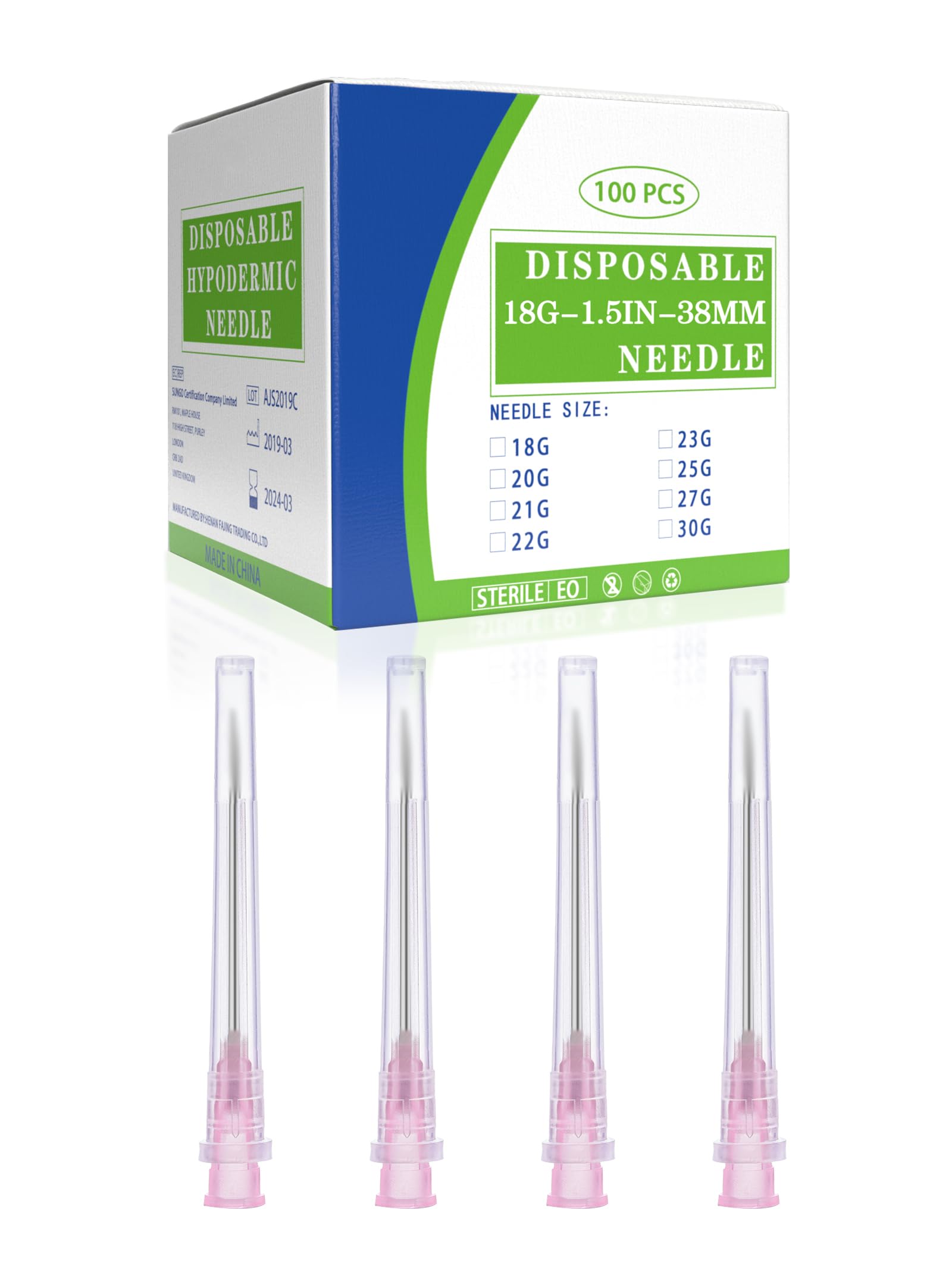27 Gauge Needles 1/2 Inch 13mm Disposable Luer Lock Accessories, Box of 100 — Amazon image 13
