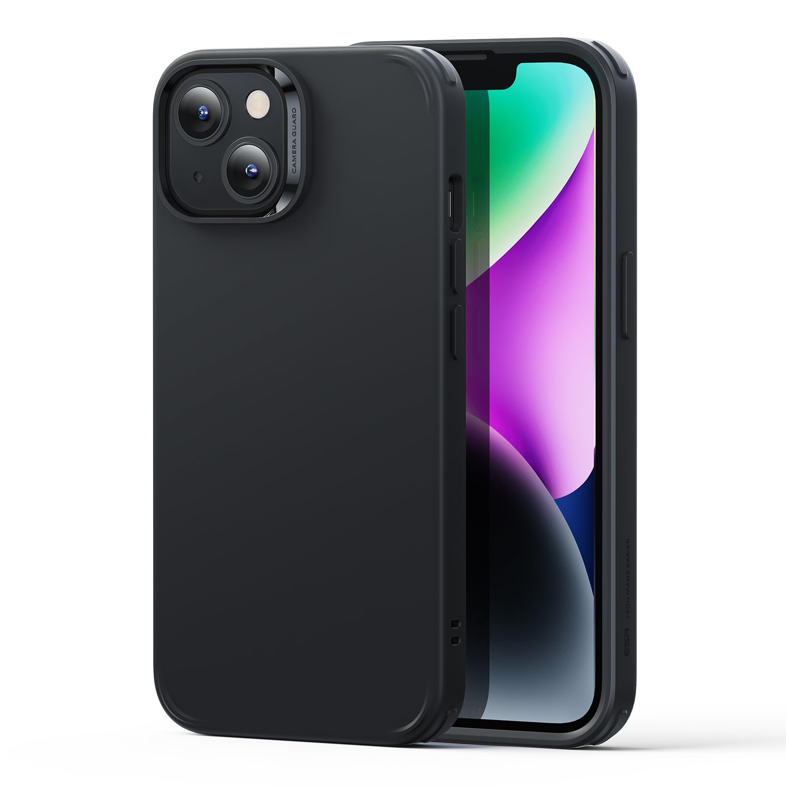 ESR for iPhone 14/13 Case for MagSafe, Anti-Yellowing, Black | Ultra Slim, 3X Military-Grade Drop Protection, Magnetic Phone Case, Impact Absorbing, Resists Scratches Black iPhone 14/13 6.1 inch