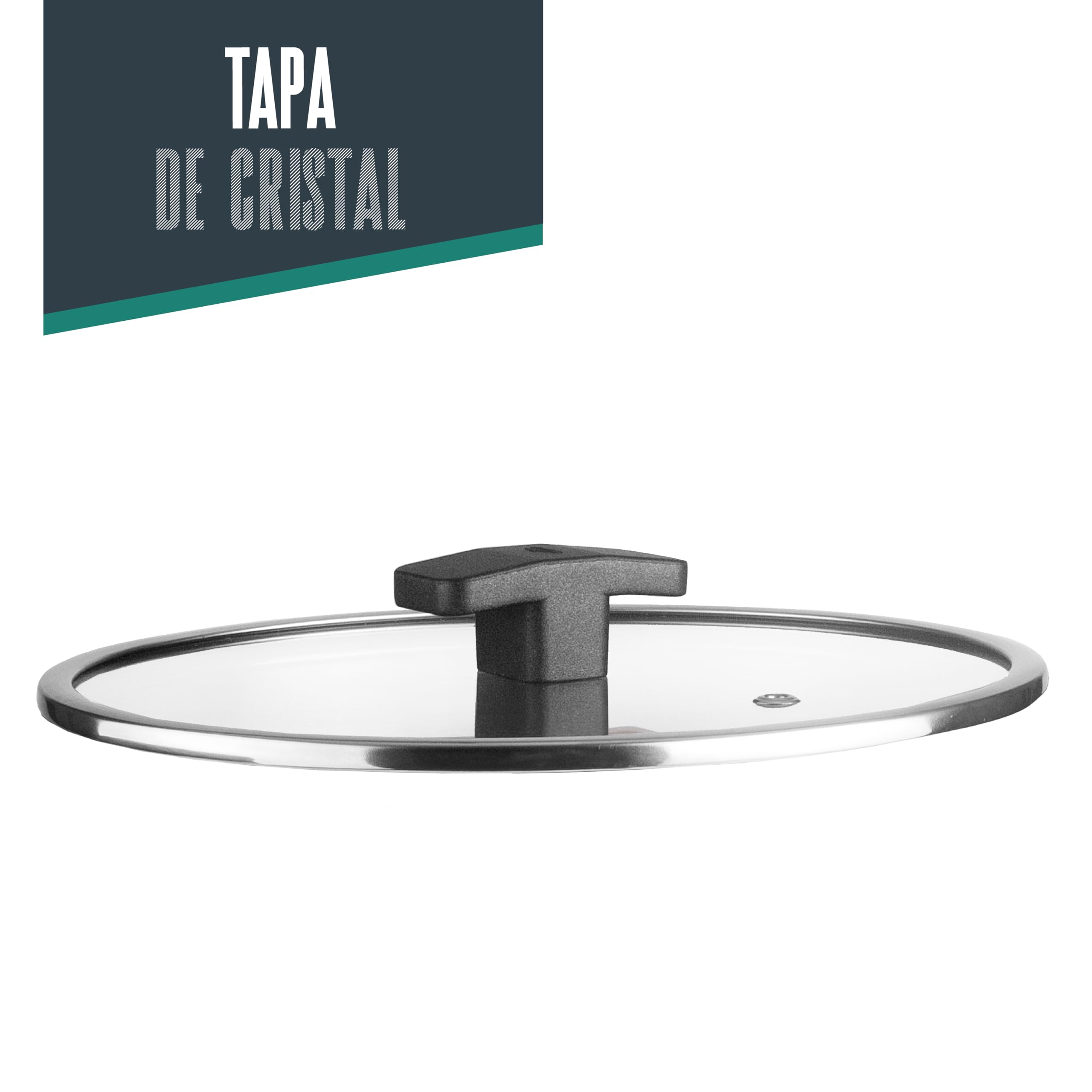 Lacor 80026 - Cacerola con Tapa Caliza, Acero Inoxidable 18/10, Asas | En acero inox 18/10, para guisos y cocciones uniformes; con 4,5 L de capacidad, versátil para tus preparaciones del día a día