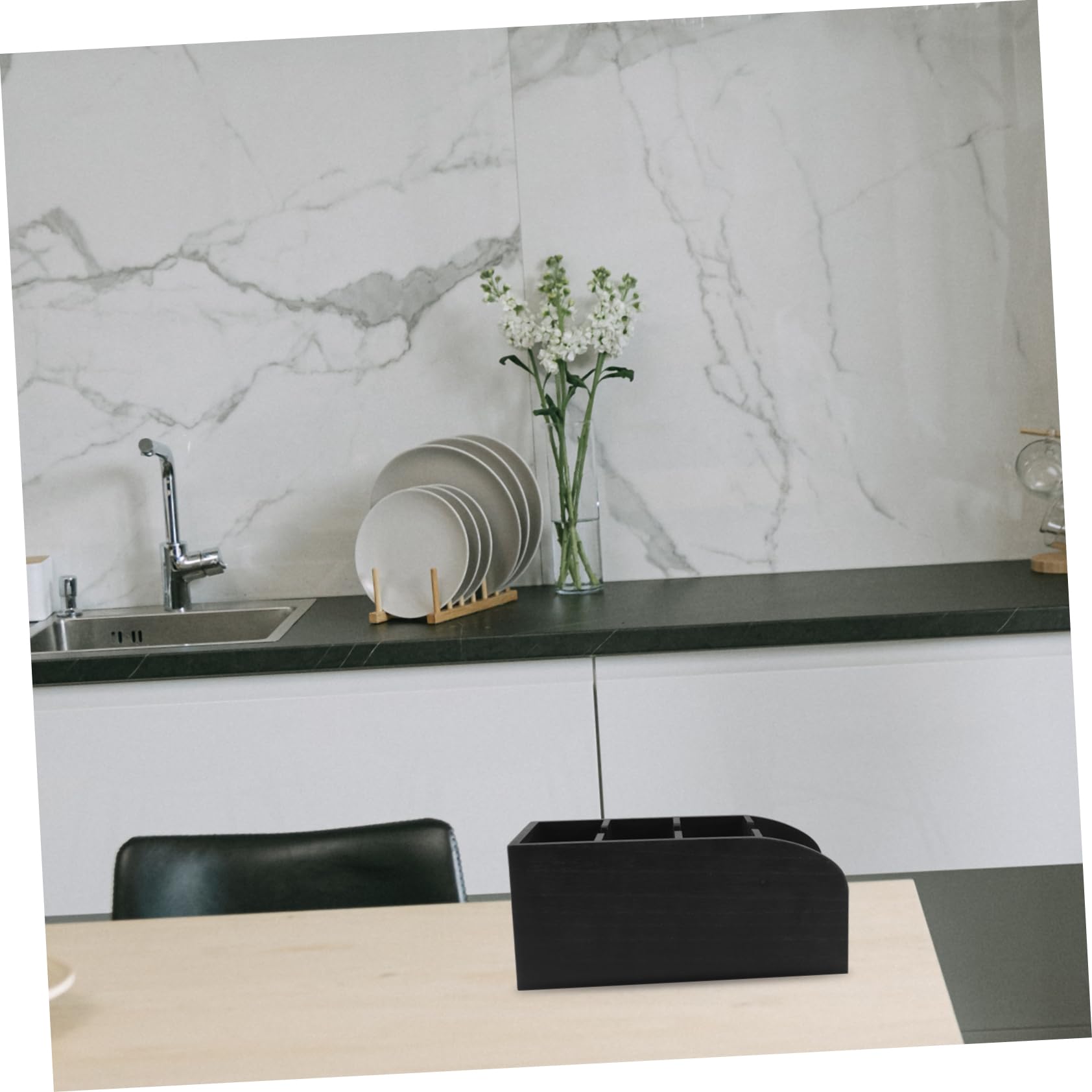 Alipis Organizador de Té de Madera Porta Bocadillos Compartimentos para Cocina y Despensa