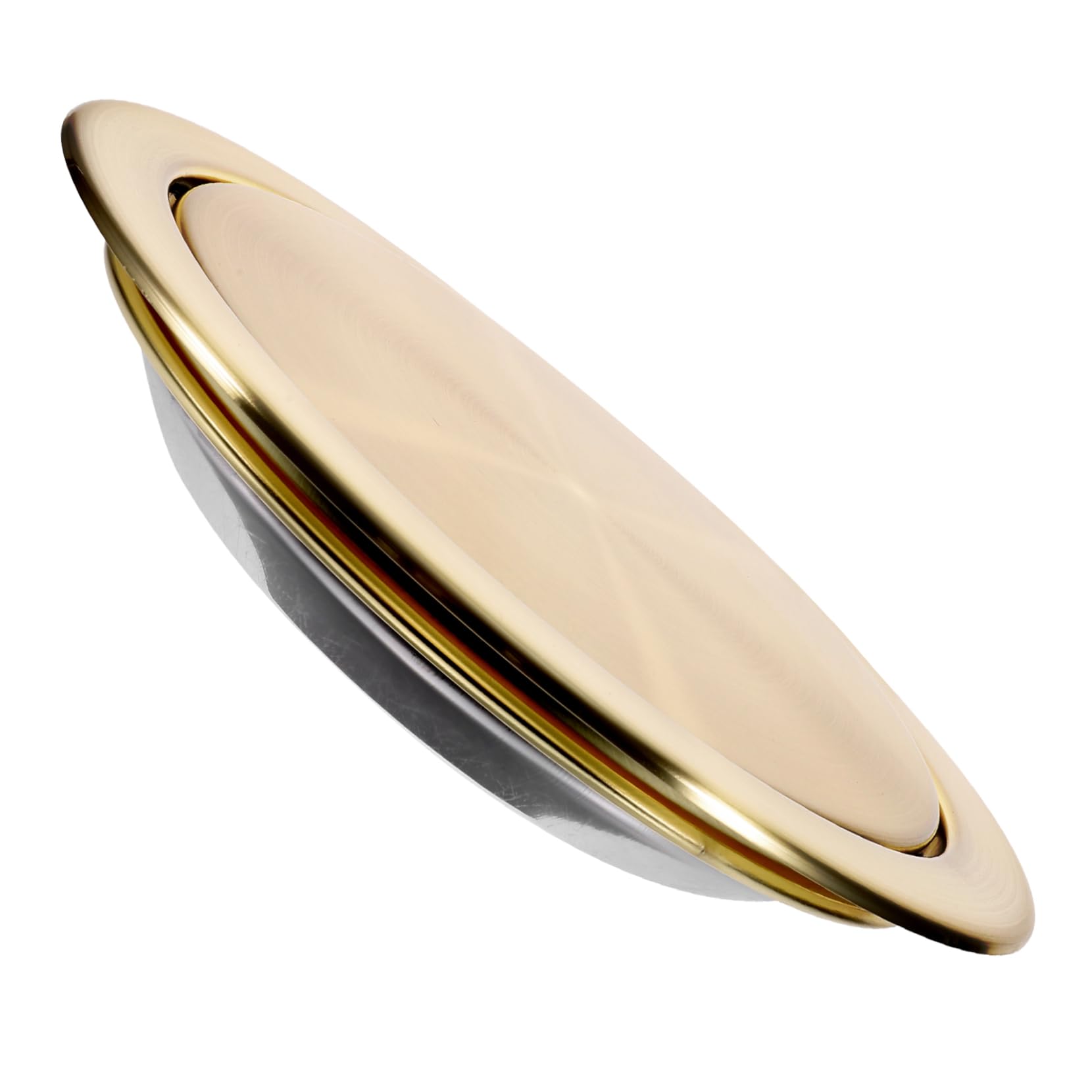 AUTSUPPL Recessed Trash Can Lid Stainless Steel Countertop Flap Lid for Kitchen Office Space Saving Design for Areas Easy to Clean Scratch Resistant Finish