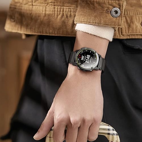 Vista 15 de Compatible con Garmin Fenix 7X/Fenix 6X/Fenix 5X/Fenix 8 2.008 in/5X Plus/6X Pro/7X Pro, correa de nailon Quickfit 26 para Tactix 7/Descent