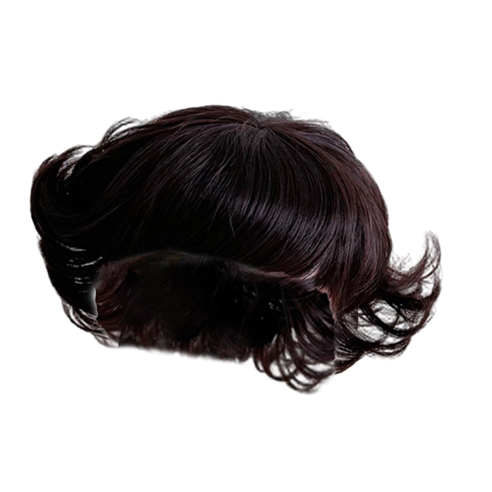 Ljmyy Short Curly Hairpiece Hat Lovely Toupee Caps for Newborns to Toddler Comfortable Faux Hair Headgear Headdress