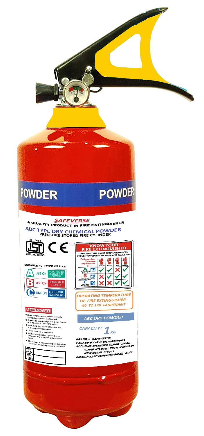 SAFEVERSE Fire Extinguisher ABC Type (1KG, 4) (B0BMW7K5KQ) Amazon Price History, Amazon Price Tracker