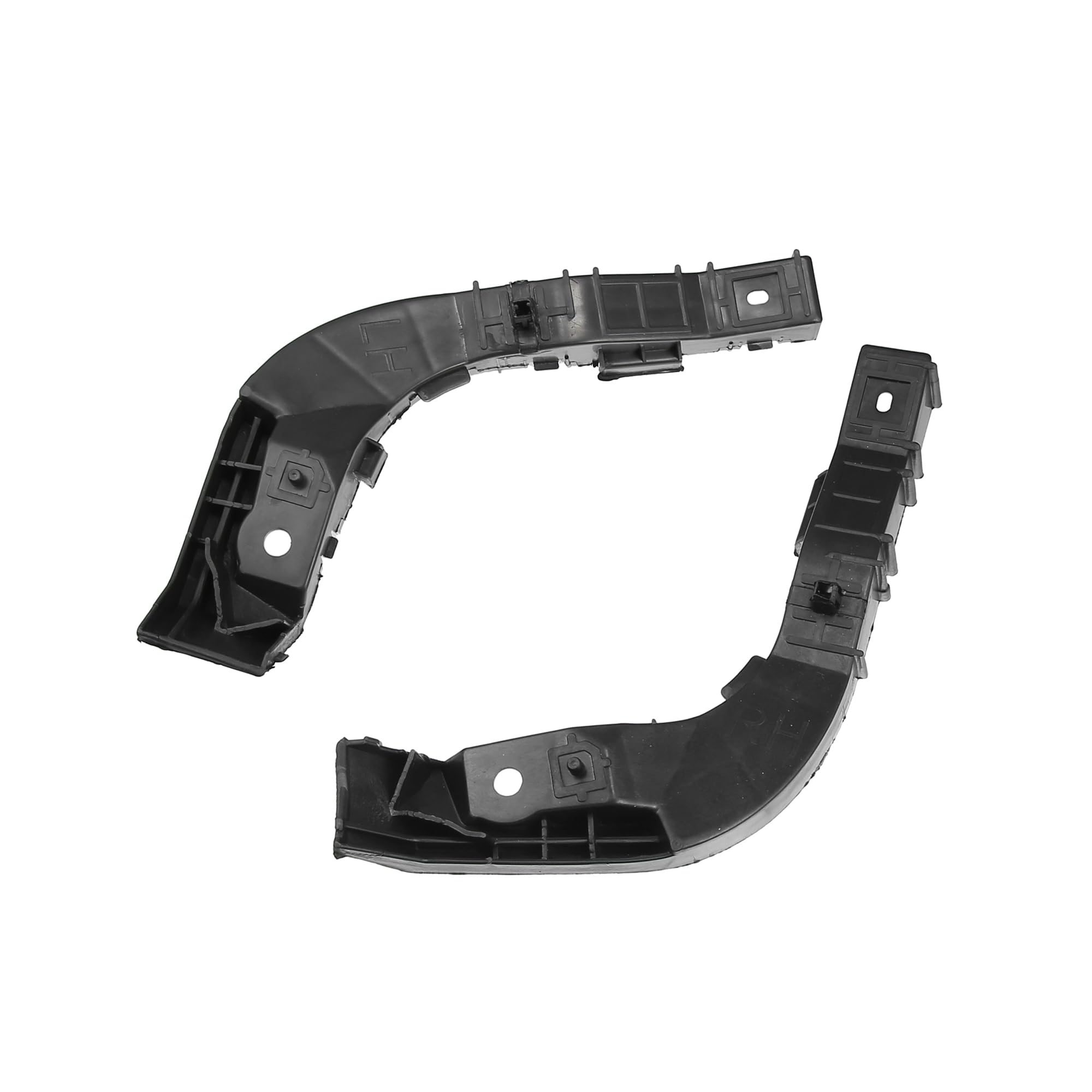ACROPIX 1 Pair Bumper Brackets Support Fender Cover Compatible for Hyundai Elantra 2008 2009 2010, Durable Plastic Black Front Left Right Side Car