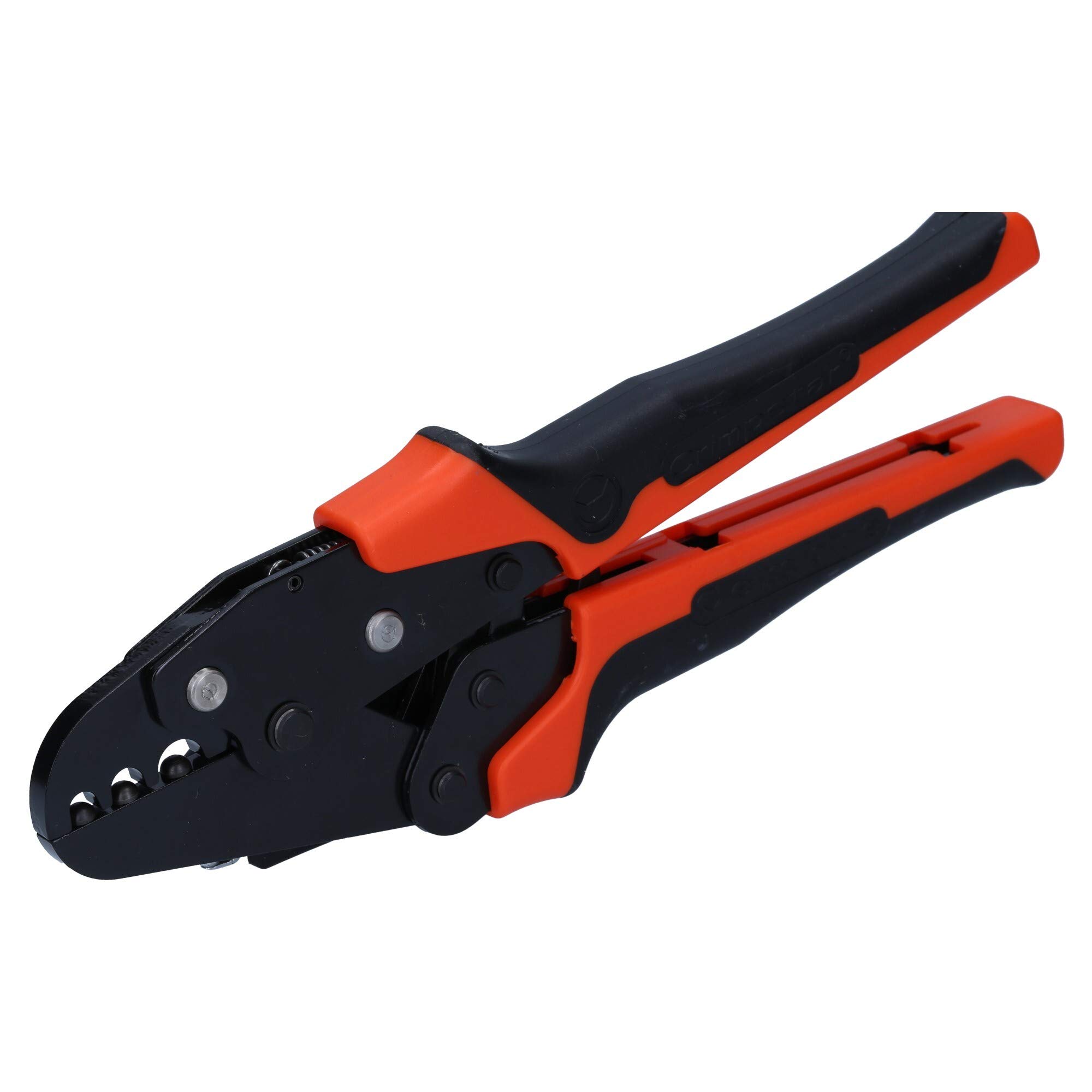 Meschan Pinza a Crimpare HNN3 per Capicorda e Connettori in Nylon 1,5-10mm² | Utensile manuale meccanico con impugnatura ergonomica antiscivolo, blocco di emergenza e ganasce in acciaio temperato.