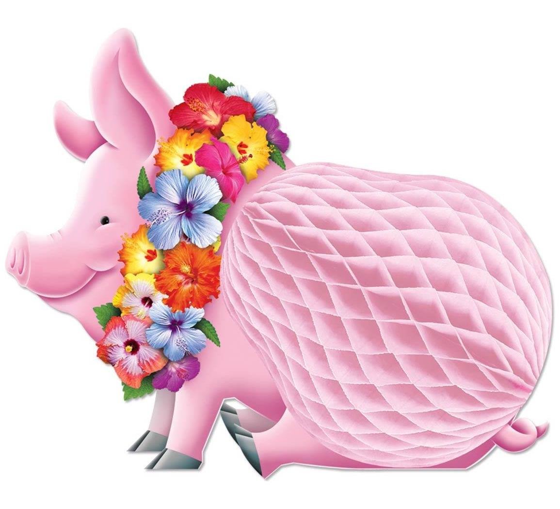 Beistle 55334 Luau Pig Centerpiece, 12-Inch