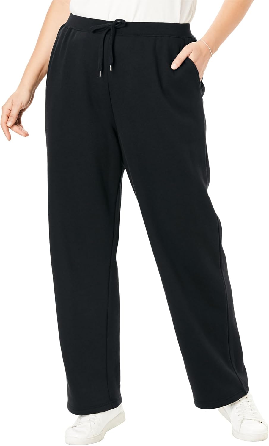 Woman Within Women's Plus Size Easy Fleece SweatPants