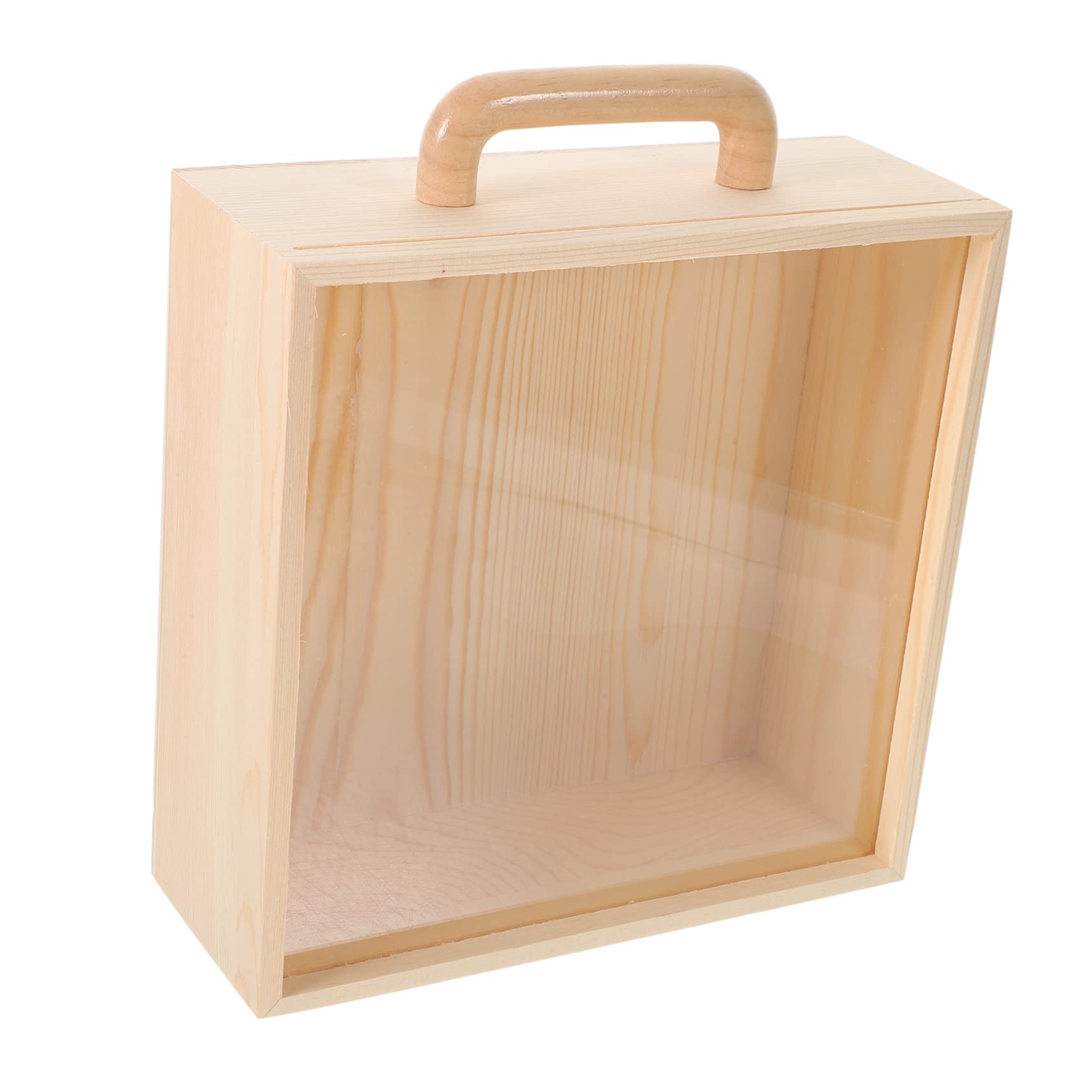 FRCOLOR Scatola Regalo in Legno Trasparente 1 Pezzo per Nozze