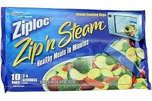 Ziploc Zip'N Steam Cooking Bags: Healthy Meals Made Easy!