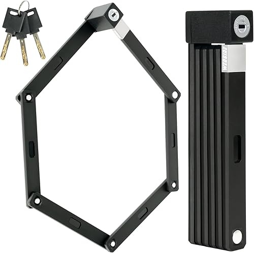 Candado plegable para bicicleta, galardonado y patentado, ligero, de alta seguridad, resistente, antirrobo, protector seguro inteligente con llave y