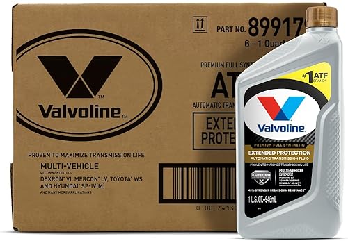 Valvoline - Líquido sintético para transmisión automática de protección extendida ATF 1 QT, caja de 6