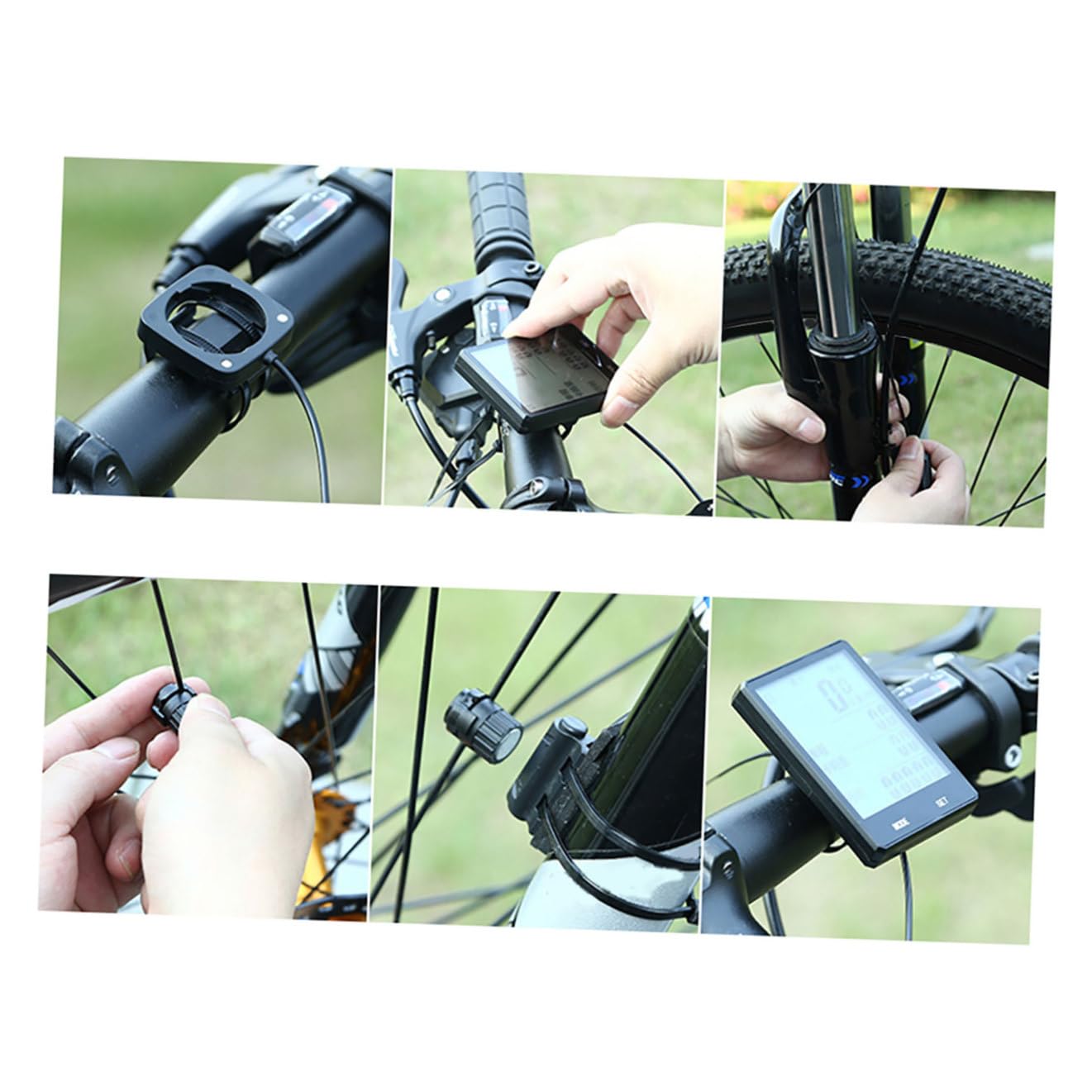 Tachimetro Notte per Bicicletta senza Fili Display Lcd e Batteria 2032 | Conta Chilometri Leggero, Schermo Luminoso Nero, per Escursioni e Salite, Corpo Plastico Componenti Elettronici