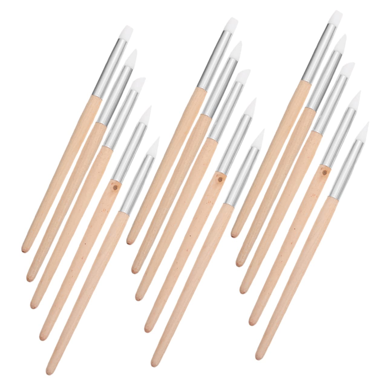 Homoyoyo 15pcs Nail Art Tools Kit Molding Gel Pens DIY Clay Sculpture Pens for Pottery Nail Home Use