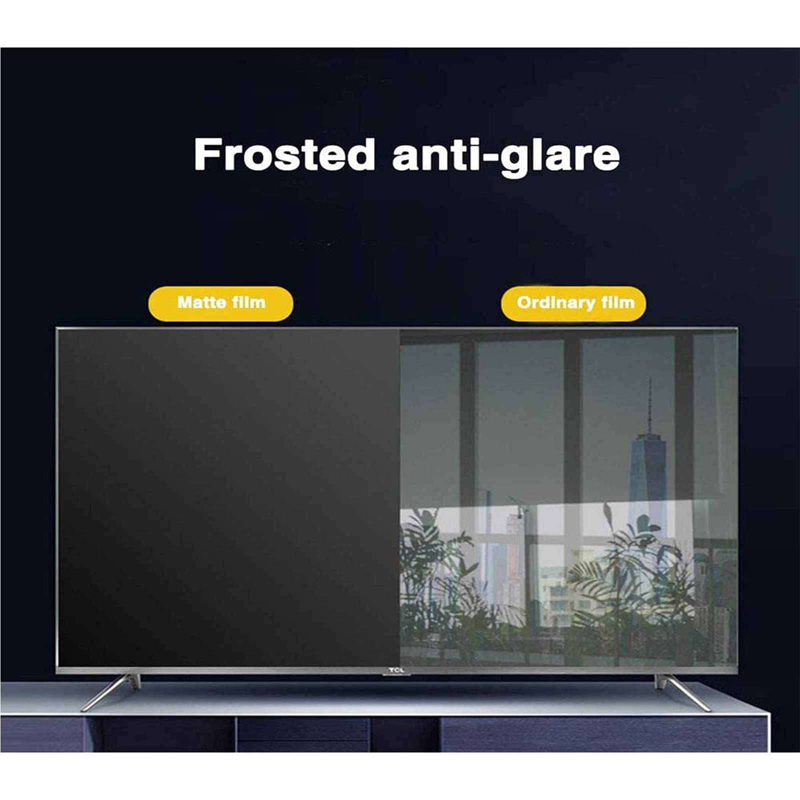 Folia ochronna na ekran telewizora z powłoką antyrefleksyjną i anty-odblaskową do telewizorów 32-75" HD, łagodząca zmęczenie oczu, do telewizorów LCD/Led - 58 c，34 inch 815 * 345mm