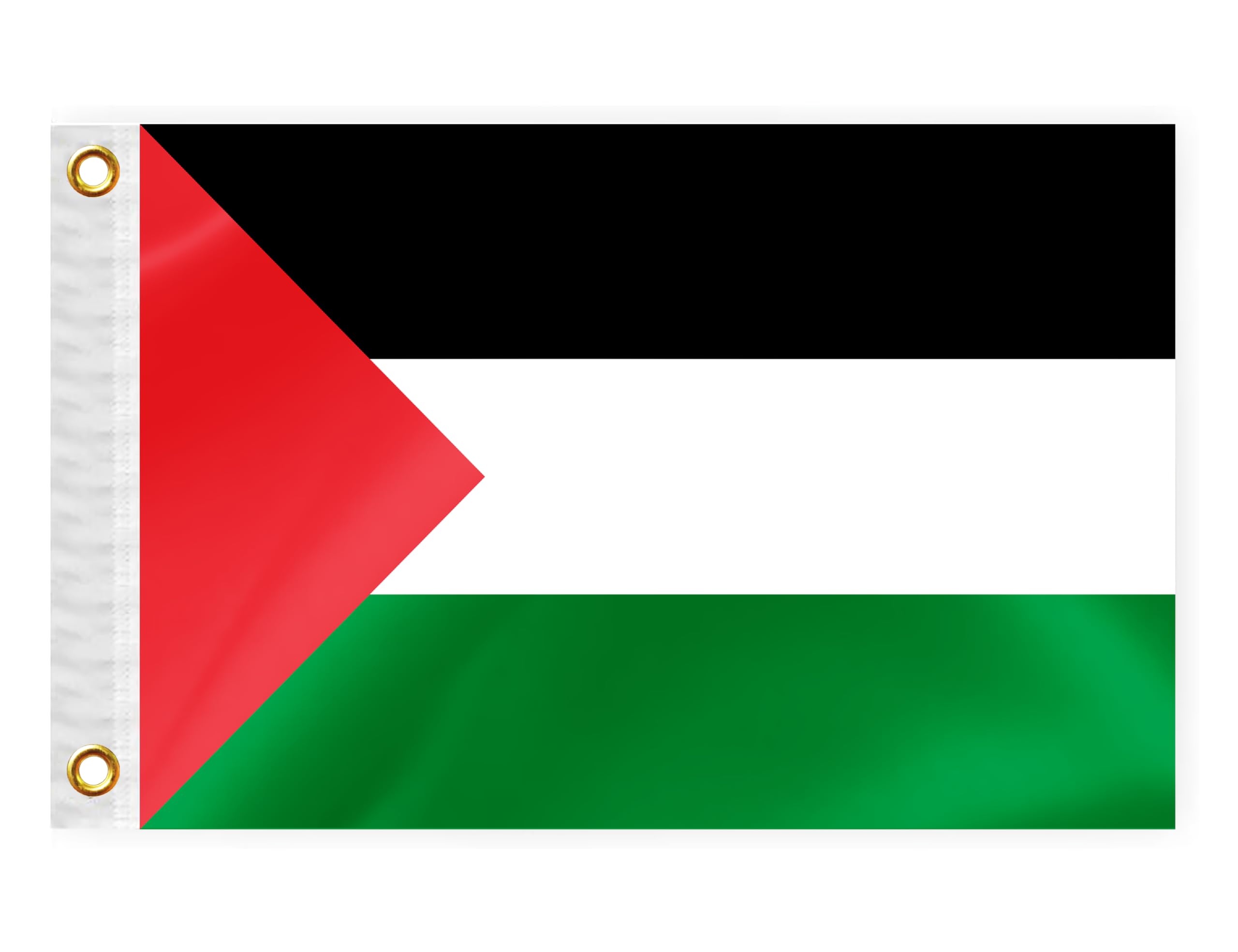 Palestine Boat Nautical Flag 12x18IN Double Sided Palestinians Marine Banner Nylon Small Yacht Sail Pontoon ATV Bike Truck Motorcycle Flag with 2 Brass Grommets