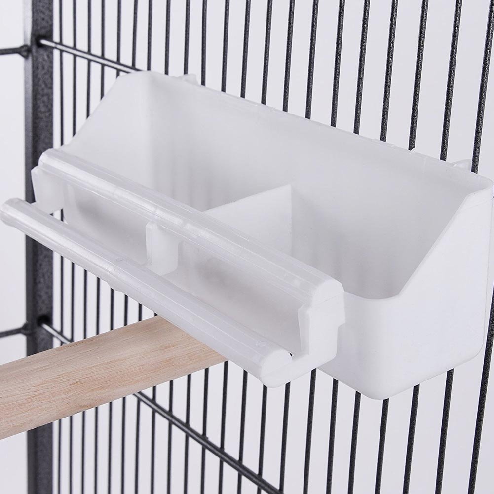 BAKAJI Voliera XXL per Uccelli Pappagalli Canarini Parrocchetti Altezza 160 cm Gabbia Grande in Metallo Bird House con Cassetto Estraibile per la Sabbia, Adatta per Interno ed Esterno