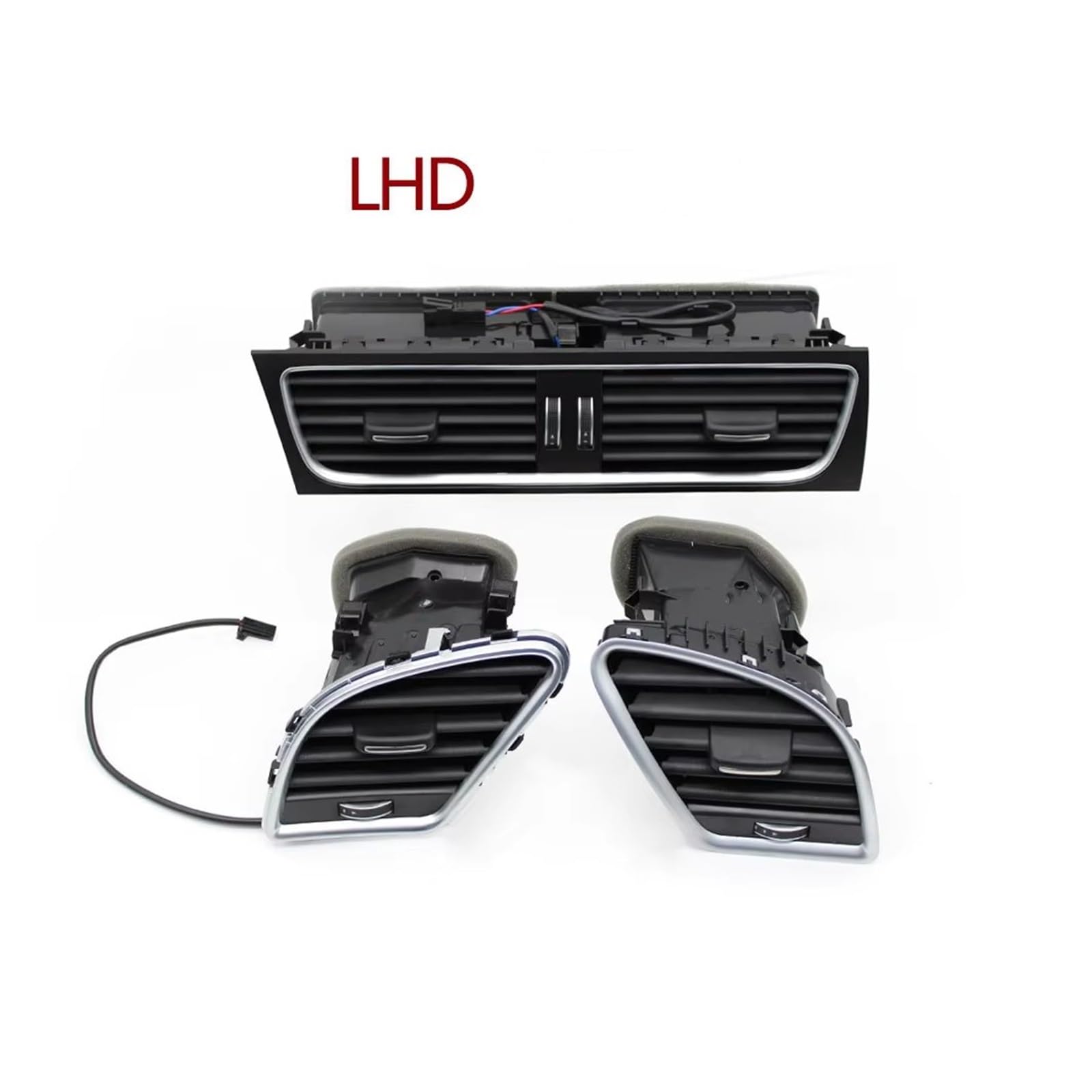 Air A/C bocchetta Per A4 B8 A5 2009-2016 8K0820901 Presa D'aria Condizionata Lato Sinistro Cruscotto Auto Gruppo Sfiato Aria Condizionata Uscita Aria Condizionata(LHD 3pieces Set)