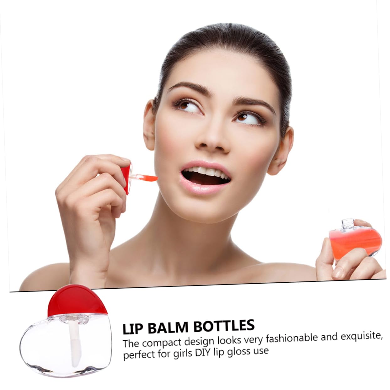 Healvian 50juegos Sets De Botellas De Gloss Labial Reutilizables Forma De De Contenedores Para De Labios y