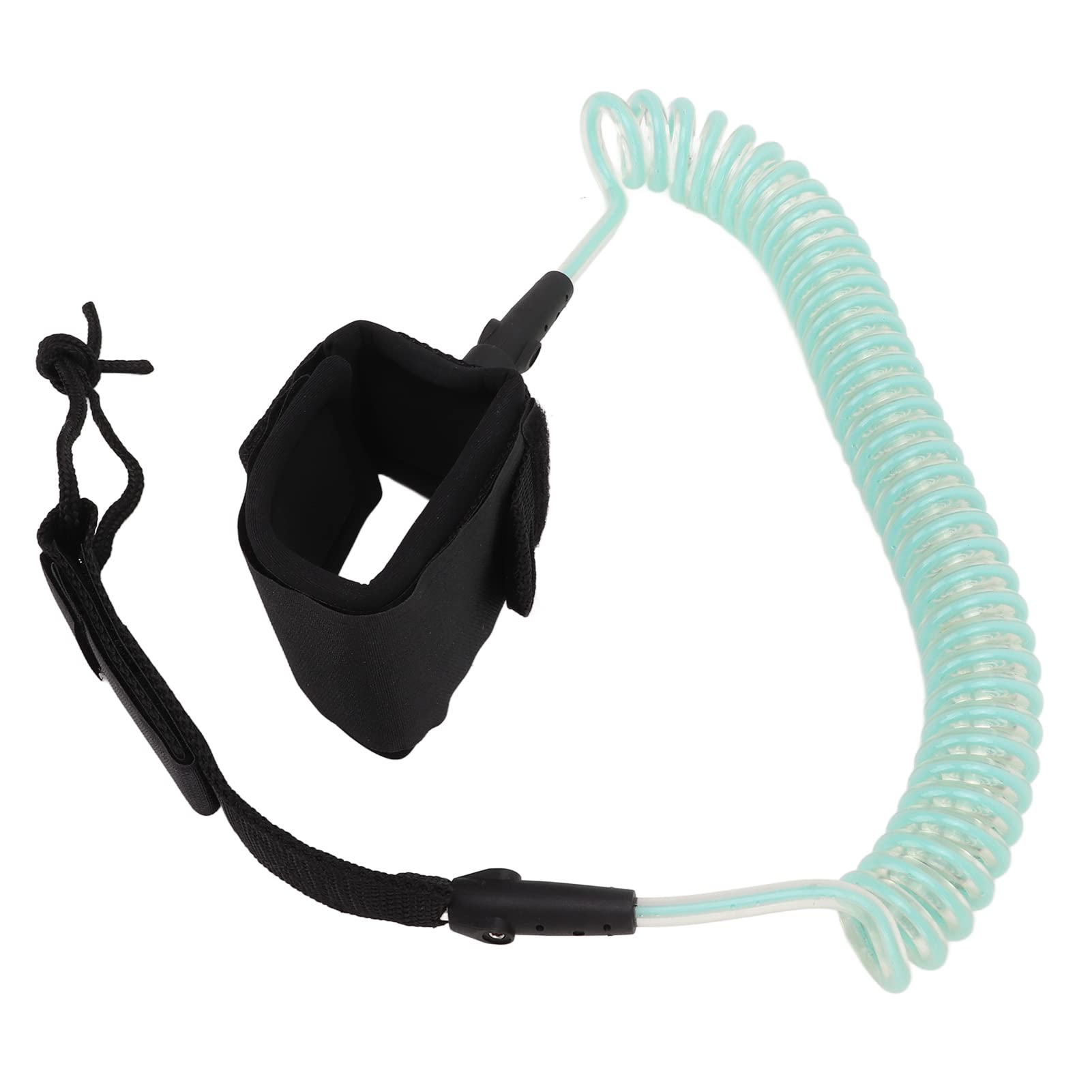 aqxreight 7mm 10Ft Surfing Foot Rope Elastic TPU Surfboard Leg Straps Stand Up Paddle LeashOrange of Stainl Steel Offe to Sea Exposure This Adds of (Transparent Light Blue)