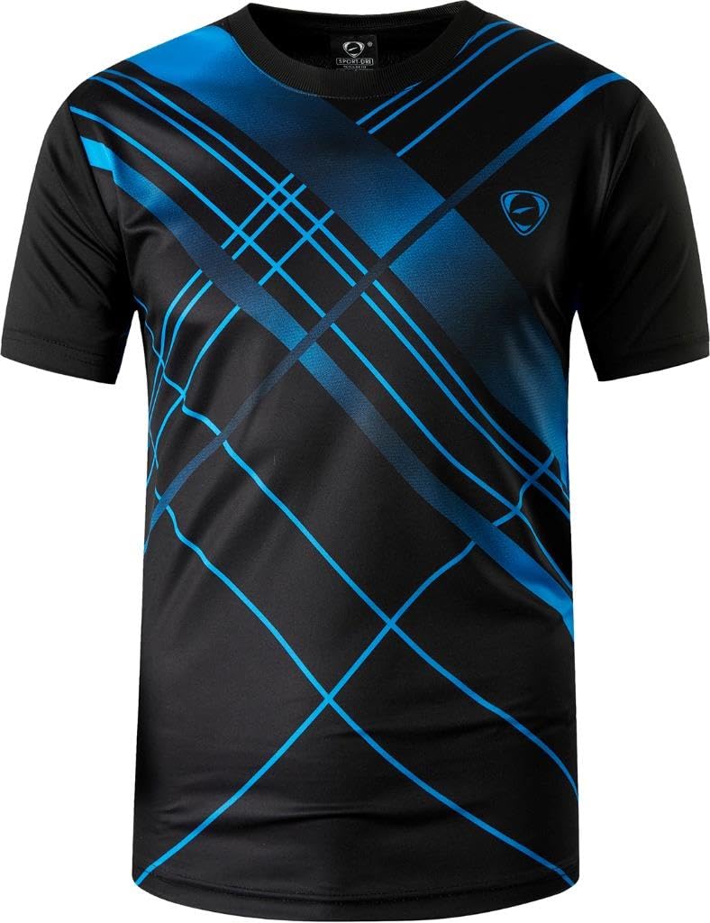 jeansianMen's Sports Long Sleeves Polo T-Shirts Wicking Running Tee Shirt LA287