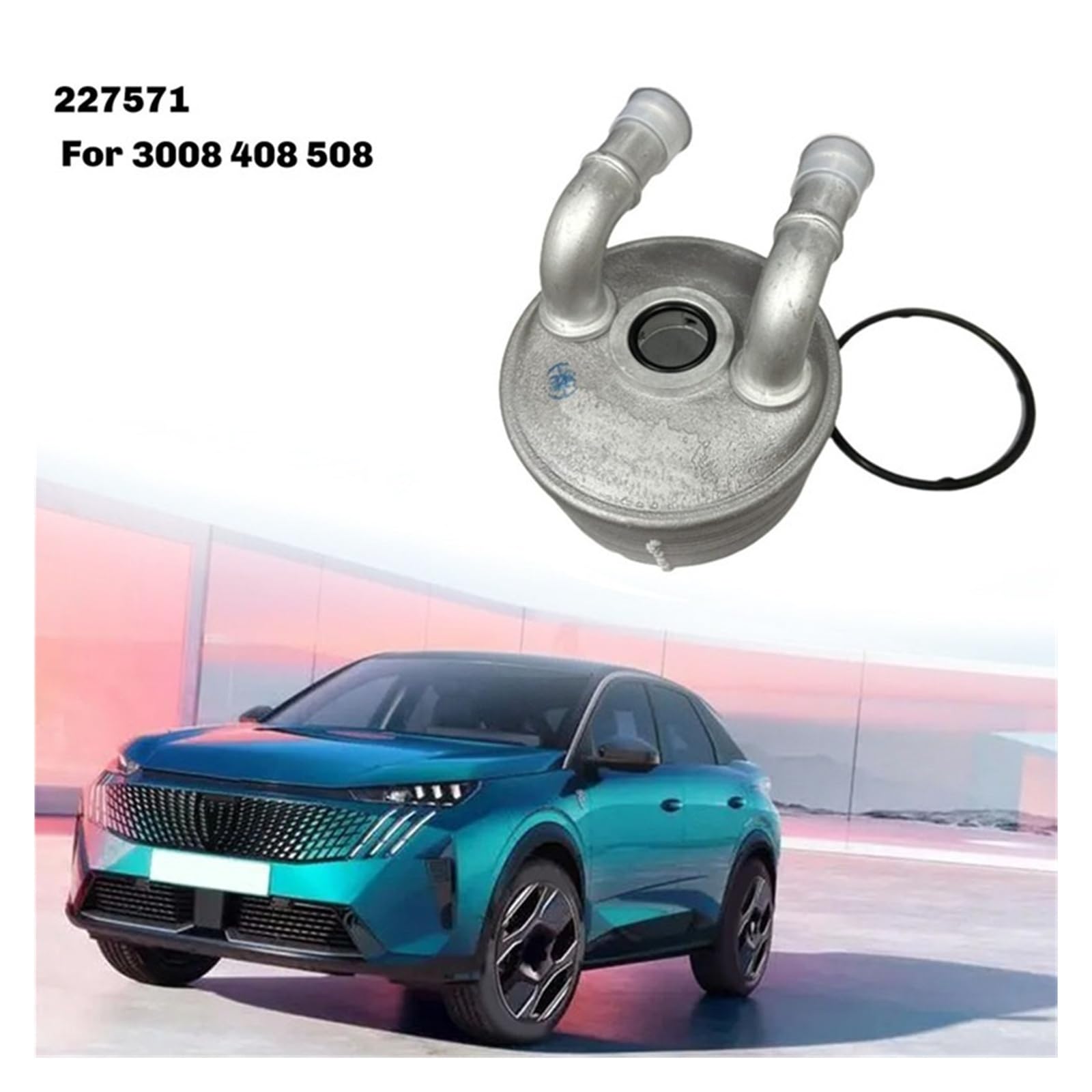 Apto Para 3008 408 508 Para Citroen C4 C5 DS4 227571 Enfriador De Aceite Transmisión Motor Intercambiador Calor Y Agua Enfriador de aceite de transmisión Radiador