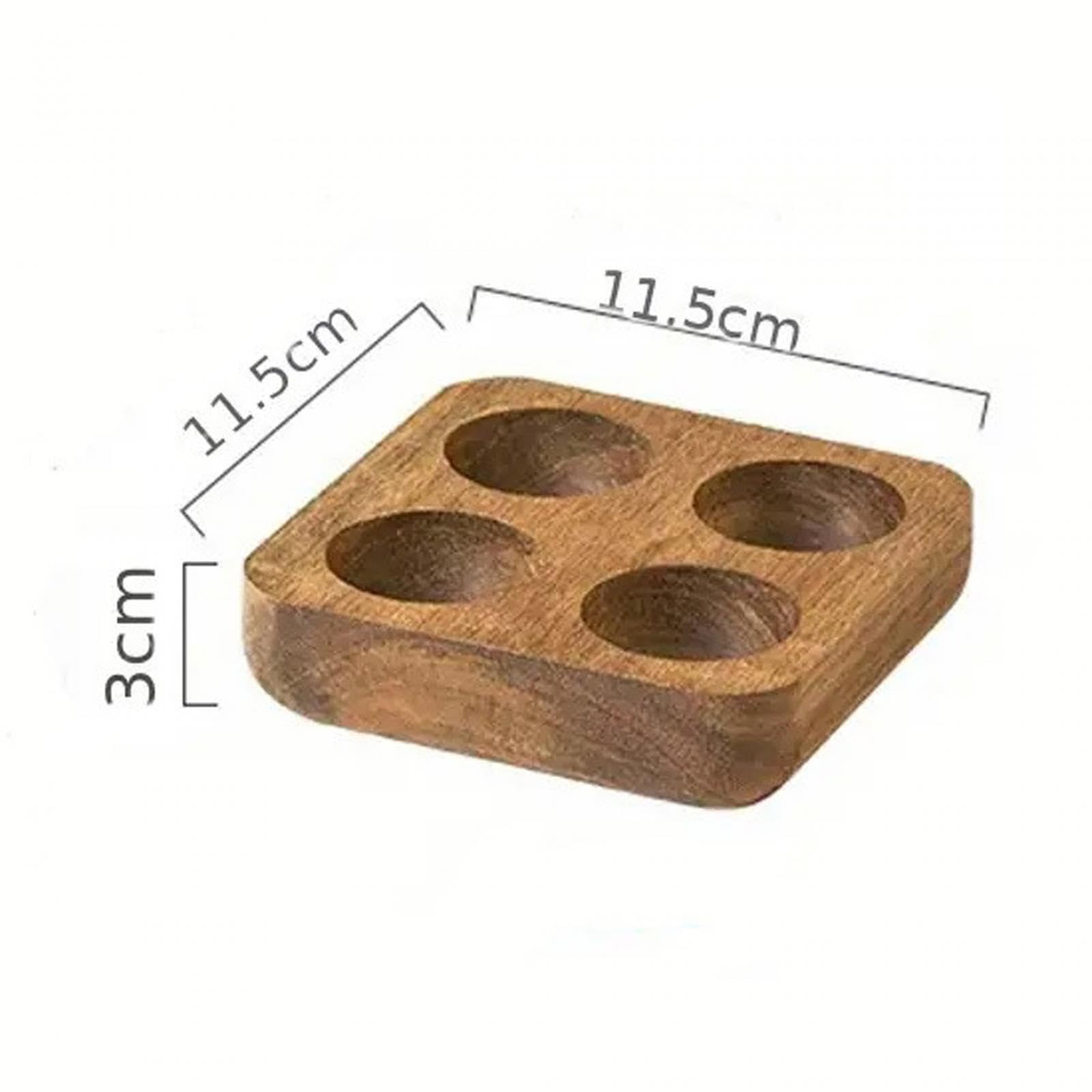 2 Piezas Soporte para Huevos Bandeja de Madera Organizador de Huevos Estante de Cocina Recipiente de Refrigerador Compartimentos Adecuado, 4 Piezas