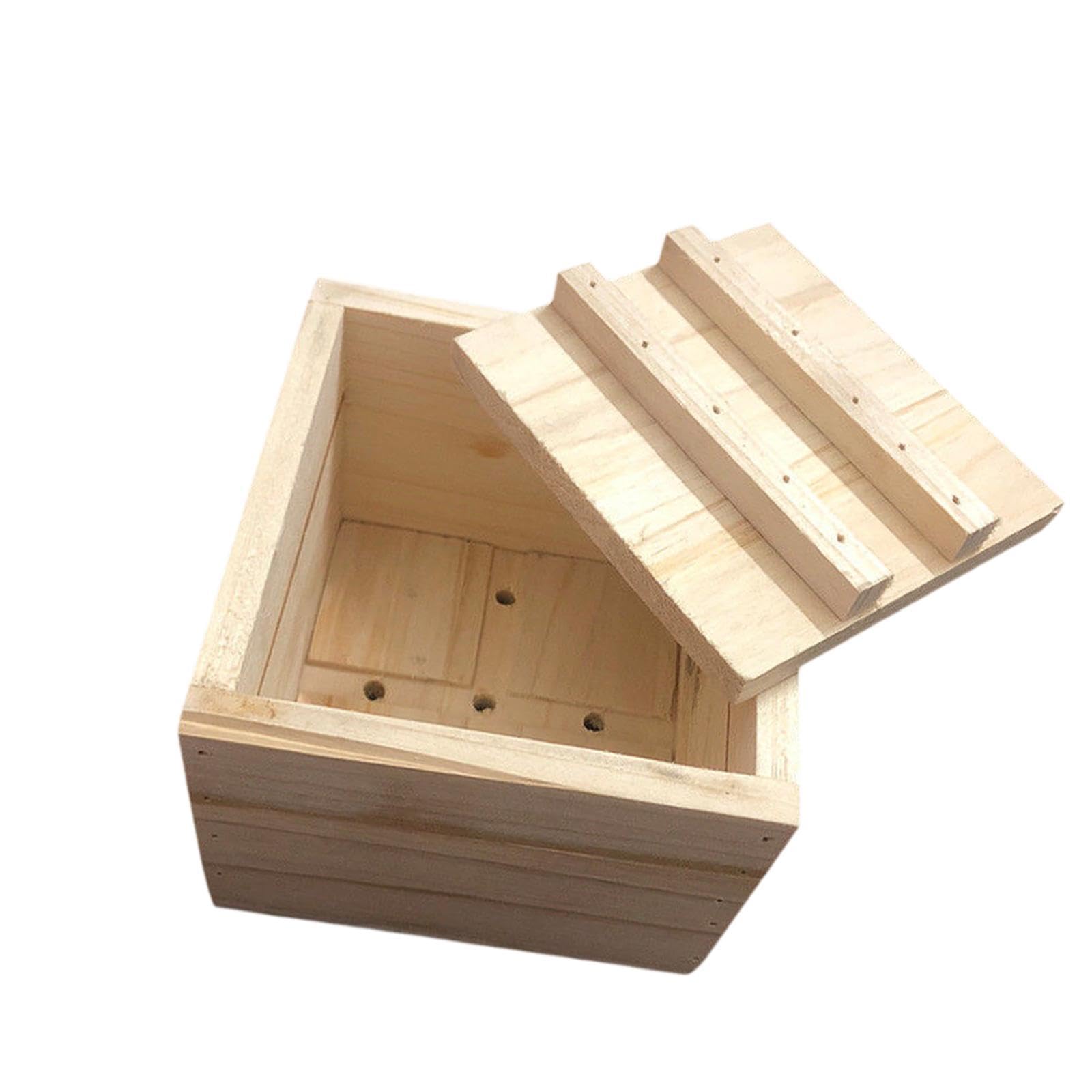Bothyi Wooden Tofu Press Maker Soybean Curd Maker Kitchen Gadget, DIY Homemade Kitchen Cheese Maker for Home Living Room Cheese Tofu, 11.5cmx10.5cmx8.8cm