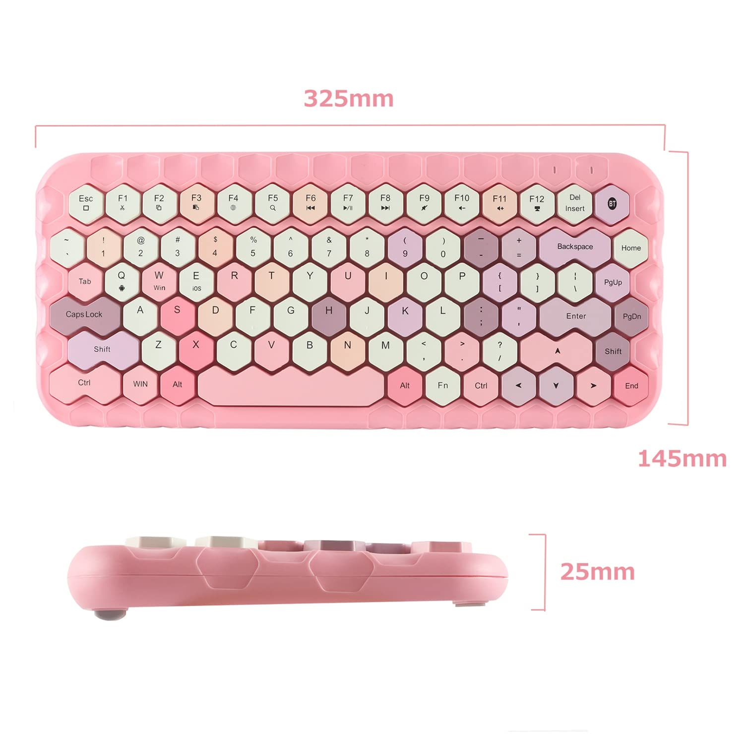Amazon.co.jp: Honey BT Bluetoothキーボードワイヤレス BT5.1 高性能 
