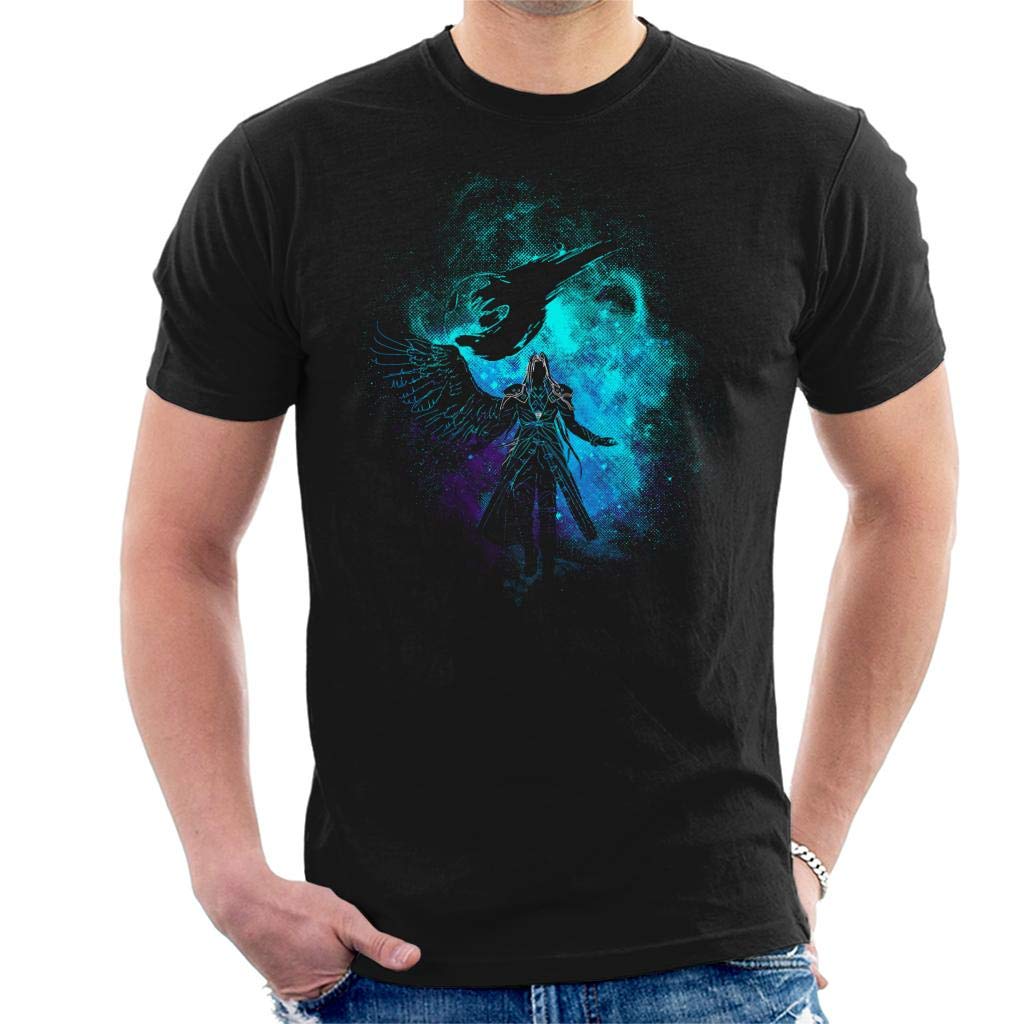 Cloud City 7 Men's Black Sephiroth Silhouette Final Fantasy Vii T-Shirt