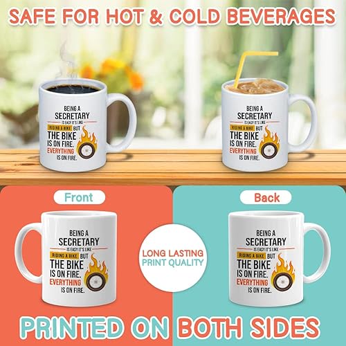 Miniatura 3 de Taza de secretaria de 11 onzas, regalos divertidos para la escuela de medicina, oficina, secretarias de trabajo, asistente administrativo,