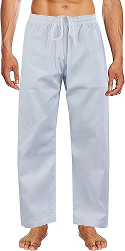 Miniatura 4 de ChoCho Karate Gi Pants for Adult & Kids Martial Arts Pants Student Elastic Waist Karate Trousers