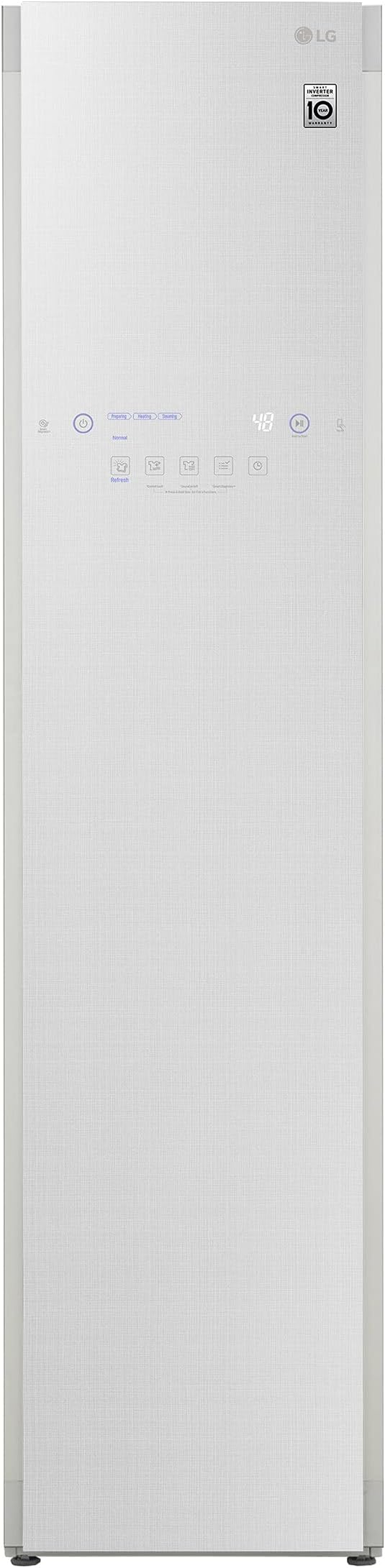 LG Styler Steam Closet | Clothes Steamer for Garments and Household Item Care | Sanitize, Deodorize, Freshen & Dry with Steam Technology & Moving Hangers| Easy Install | Wi-Fi enabled| White (S3WFBN)