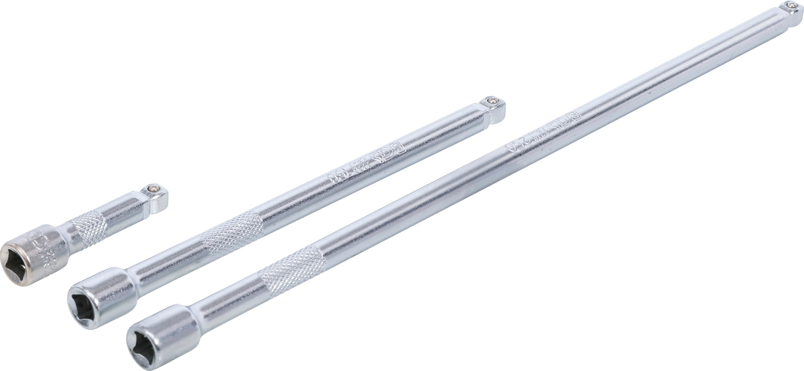 BGS 2233 | Serie di prolunghe testa sferica | 6,3 mm (1/4") | 50 / 150 / 250 mm | 3 pz.