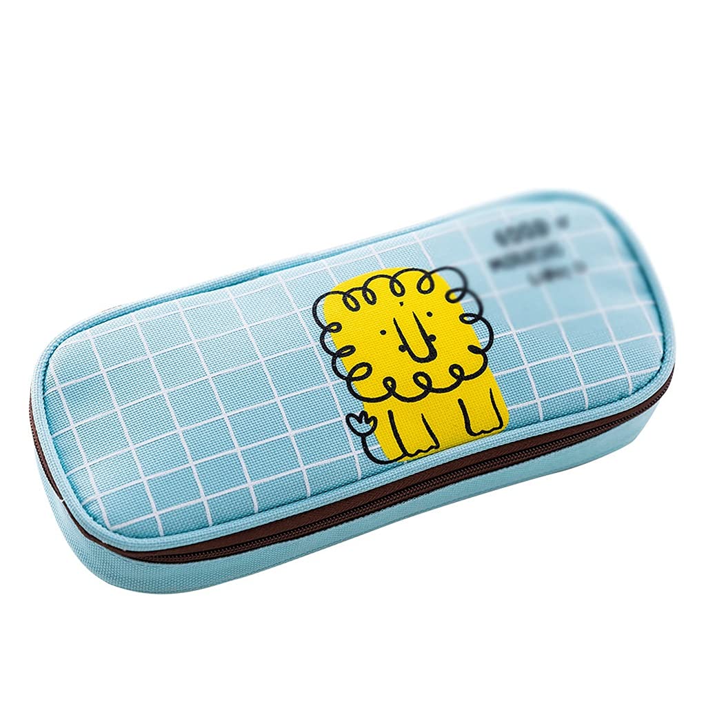 Estuche para lápices con Cremallera de Good Morning Party, Bonito Estuche para Guardar artículos de papelería con Estilo, Caja organizadora Sencilla para Suministros Escolares y de Oficina