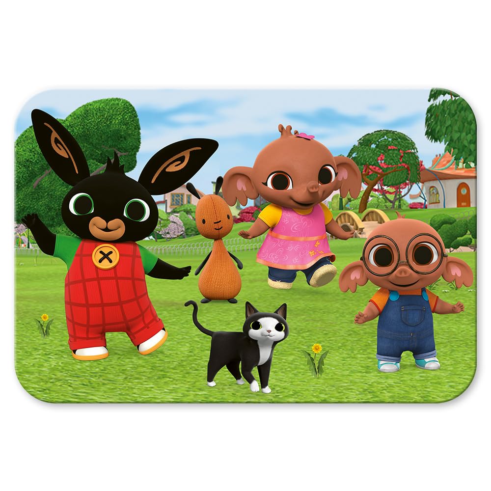 Trefl - Puzzle in Legno: Bing, Scopri Bing - 24 Pezzi, Wooden Puzzle, Bordi Arrotondati, Motivo Decorativo sul Retro, per Bambini dai 3 anni