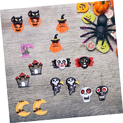 Accesorios de resina para Halloween NUOBESTY pack de 48 piezas para manualidades y fundas 6