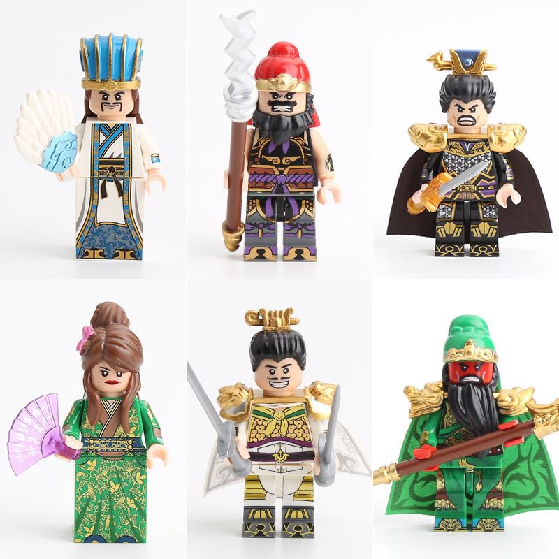 Amazon.co.jp: 三国志 ブロックおもちゃ 武将 12キャラ&12戦馬セット 