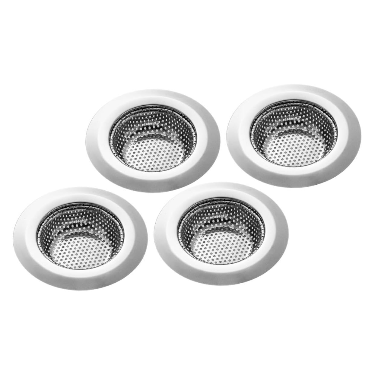 16 Edelstahl Spülbecken Abflusssieb Rostfreier Küchenspüle Filter mit Grobem Sieb Robustes Restesieb für Abfluss Einfach zu Reinigen Verhindert Langlebiger Ablauffilter