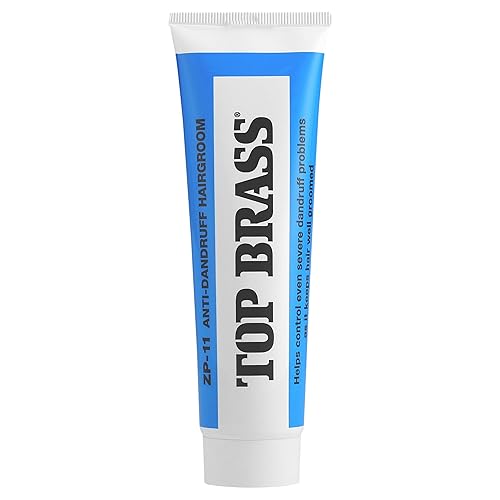 Miniatura 9 de Top Brass Crema anticaspa para el cabello para hombres y mujeres, crema para el cabello para peinar infundida con cera de abejas y candelilla,