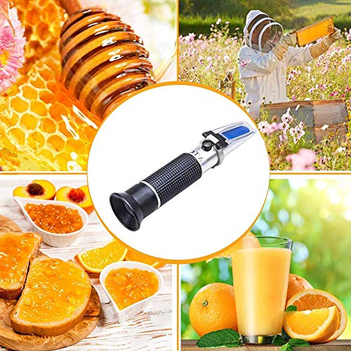 Image of Labart 3-in-1 Honey Refractometer for Honey Moisture, Brix and Baume, 58-90% Brix Scale Range, Honey Moisture Tester with ATC, Ideal for Honey, Fruit jam and Molasses, Beekeepers (ANALOG)